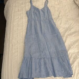 Rachel Zoe 100% Linen Dress Size Medium in chambray.